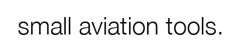 Small Aviation Tools